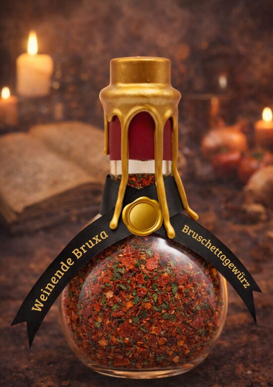 Die weinende Bruxa   Flaschengeist   Bruschettagewürz